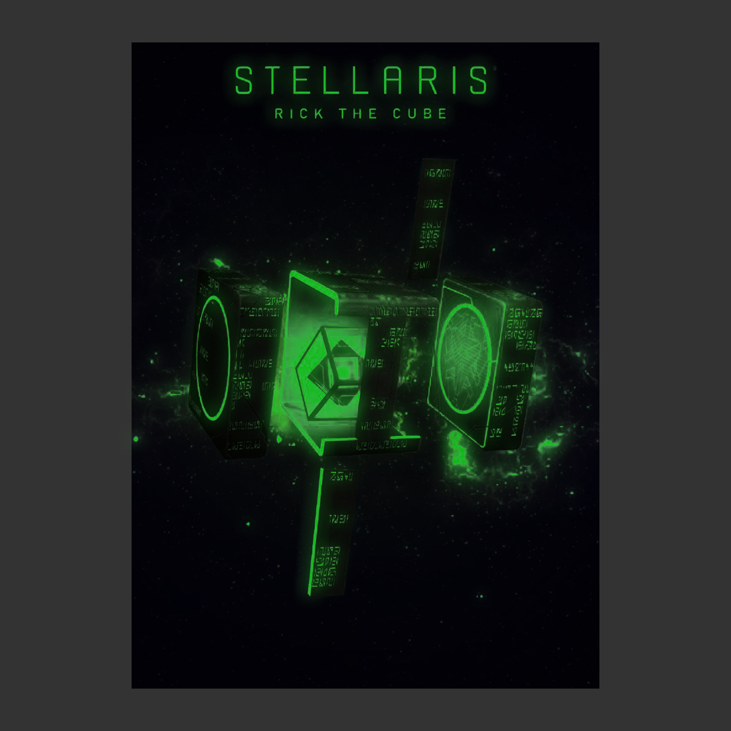 Glow In The Dark Rick The Cube Poster